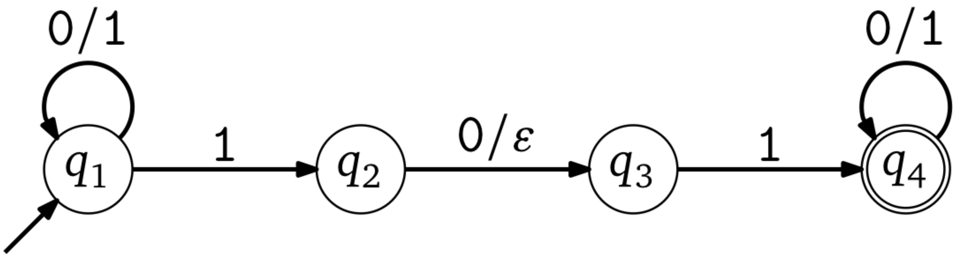 Non-deterministic finite automata