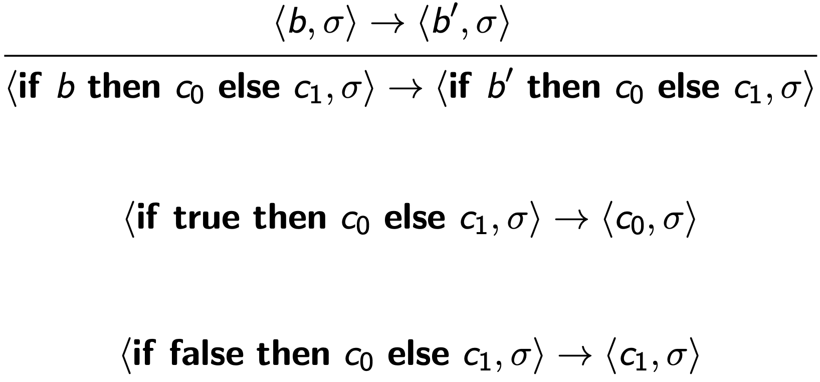 Conditional rules